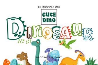 Dinosaur Font: Bold Retro Style for Creative Projects