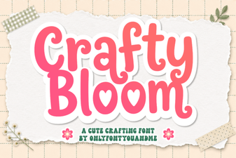 Crafty Bloom Font for Creative Design Projects