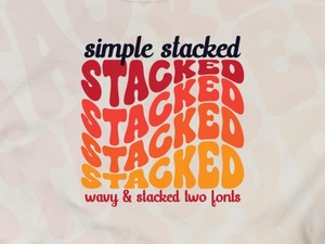 Simple Stacked Font for Modern Typography Projects