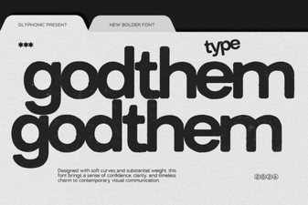 Godthem Font: Bold Typography for Creative Projects