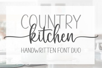 Country Kitchen Font for Rustic Design Projects