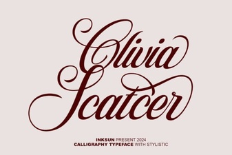 Olivia Scatcer Font: Creative Typography for Design Projects