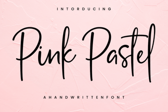 Elegant Pink Pastel Font for Creative Design Projects